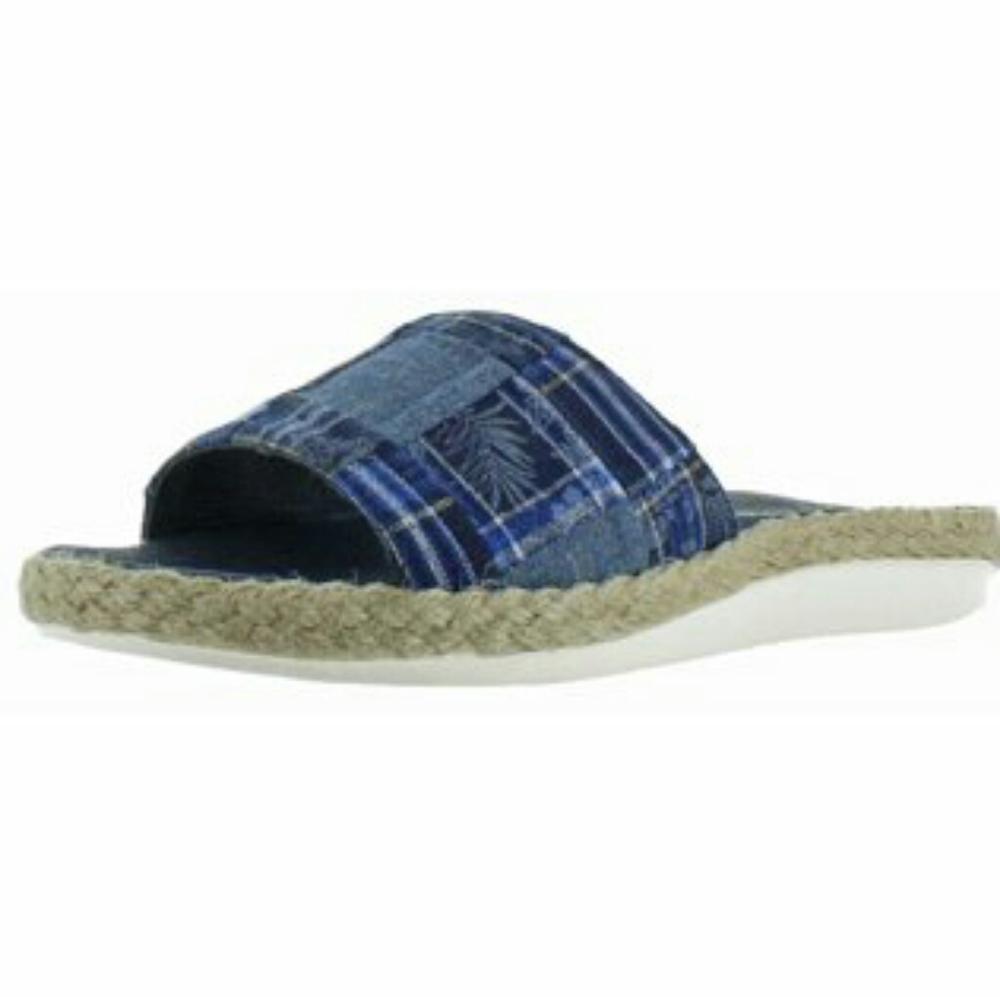 Tommy Bahama NIB Denim Relaxology Inaya Slide Sandals